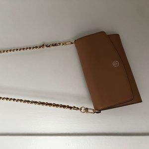 Tory Burch Tan Wallet Crossbody